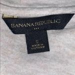 Banana Republic  Womens T Shirt Dress Studded Pullover Cream Silver Small Photo 6