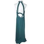 NWT Lulus Women's XL Confidently Charismatic Emerald Backless Halter Maxi Dress Green Photo 6