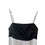 Alice + Olivia NWT Lilita Black & White Satin Maxi Slip Dress Size 4 Photo 8