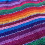 Vintage 90s/Y2K Chico’s Design Zip Up Multi Color Rainbow Hoodie Size M Photo 5