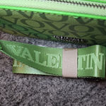 NWT Valentino Orlandi Double Zip Crossbody Shoulder Bag w/Adjustable Strap Green Valentino Orlandi crossbody bag (V Photo 5