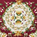 Vintage 90s Hand Knit Victorian Cottage Sweater Small Oversized Chunky Fall Red Photo 12