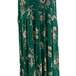 Torrid  Green Floral Maxi Dress Spaghetti Strap Ruffle Tiered Size 2 Photo 0