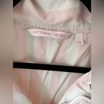 Victoria's Secret Victoria’s Secret Women’s Pink White Stripe Button Down Collar Pajama Top Size M Photo 1