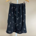 Worthington Vintage Size 10 Petite Ruffle Retro Floral Skirt Flowy Chic Feminine Photo 1