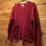 MELLODAY  Women's sweater Long Sleeve Two Pockets Pullover In Deep Red Size M Photo 1