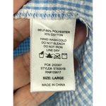 Shinestar  Capped Sear Sucker button front top size Large NWT Photo 5