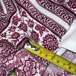 Altar'd State  small bohemian romper deep v-neck purple white long sleeves flowy Photo 7