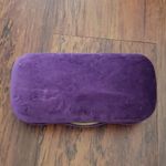 Gucci  Elegant Purple Chic Feminine Sturdy Velvet Sunglasses Case Photo 3