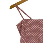 Alice + Olivia Polka Dot Tiered Chiffon Silk Dress Dusty Pink Barbiecore Sz 8 Photo 5