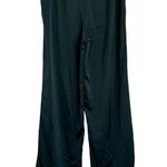 Nasty Gal NEW High Waist Green Satin Wide Leg Pants NWT Size 6 Photo 5
