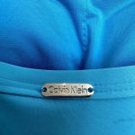 Calvin Klein  Logo Classic One Piece Swimsuit Tiffany Blue Women’s Size 6 Small Photo 9