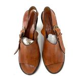 ROBERT CLERGERIE leather pen toe slingbacks, made in France, size 7B Photo 5