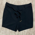 NYCC Elegant Black Women’s Shorts with Tie Front Plus Size 10 Photo 0