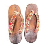 Japanese zōri synthetic wood slippers women's 7/8 Size undefined Photo 0