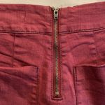 Cooperative Maroon high waisted shorts zip back 0 Photo 4