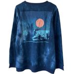 NEW THE BEACH BOYS Tie Dye Crew Neck Graphic Sweatshirt Size XL Blue Loungewear Photo 1