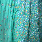 70s Vintage Prairie Swing Dress Green Photo 5