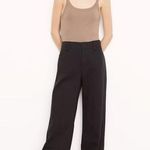 Vince BLACK Women's High-Waist Washed Casual Pant, Size US 14 Linen Cotton Photo 0