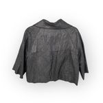 Sandro  𖦹 Cropped Swing Jacket 𖦹 Metallic Black + Silver Hardware 𖦹 Medium 𖦹 Photo 3