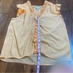 J.Crew Women's Ruffled Button Down Short Sleeves Top Size Small Photo 2