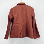 Eileen Fisher Petite Organic Linen Shaped Blazer Ruset Two Button Jacket PL Photo 5