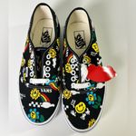 Vans Authentic Better Day Smiley Black & White Skate Shoes 8.5 Photo 1