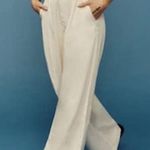 Reformation Alexa Wide Leg Cream Trousers size 2 Photo 0