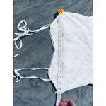 Lulus NWT  Size Medium Definitely Lovable White Crochet Lace Tie-Strap Mini Dress Photo 3