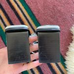 Anne Klein 90 squared toe Strappy slide on heels white leather square heel Photo 5