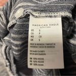 American Eagle Women’s  Outfitters Navy Striped Tie Front Shirt Photo 3