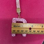 Pink initial R rhinestone Keychain purse Accessory NIP Photo 3