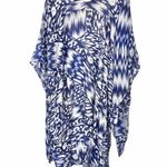 Anthropologie Michael Stars Blue & White Boho Duster OS Photo 1