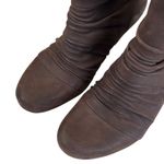 EUC Earth Brand Earthies Leather Wedge Boots Brown Size 6 1/2 Photo 3