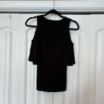 Banana Republic  Black Cold Shoulder Sweater‎ Size Small Photo 1