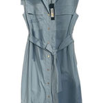 Donna Karan  New York Belt sleeveless dress denim in light blue size M Photo 0