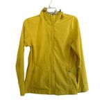 Free Country  Water Resistant Hooded Packable Rain Jacket Yellow Size Small Photo 1