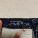 Wild Fable High Rise Skinny Dark‎ Wash Distressed Denim Jeans, Trendy Size 8 # Blue Photo 9