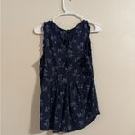 Lucky Brand  Dark Blue Floral Top Photo 2
