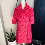 Moschino  COUTURE Long Faux Teddy Fur Jacket,‎ Italian, FUCHSIA, Size 4, NWT Photo 3