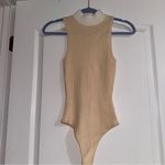 Emory park Cream and white mock neck body suit Photo 1