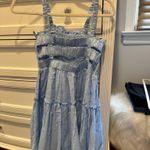 HYFVE Blue Ruffle Flowy Dress Photo 2