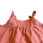 Kopal Block Print Bohemian Tank Top Shirt Blouse Bows Lace Trim Size XS NWT Red Photo 8