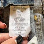 Jeans Lee 1889 Blue Denim Embroidered Peacock Mini Skirt Size 17M Western Photo 10