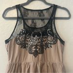 Miss Me silk blend sequined lace peplum babydoll tank blouse size medium y2k Photo 1
