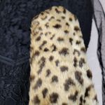 Fabulous Furs Womens Shawl Wraps 60" Brown Leopard Faux Fur Fluffy Winter Wraps Photo 4