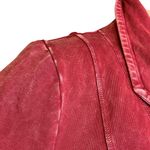 Testimony Los Angeles Reba French Terry Long 3 Button Jacket Plum Red Size XS Photo 5