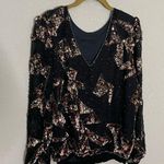 Oleg Cassini Vintage  Beaded Blouse Small Shoulder Pads Photo 9