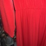 New York and Company long red maxi dress with sleeves, new, never worn. Size M Photo 4
