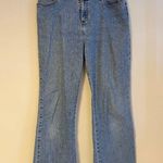st. john's bay St. John’s Bay Mid Rise Ankle Crop Stretch Boot Flare Denim Jeans Blue Womens 12 Photo 0